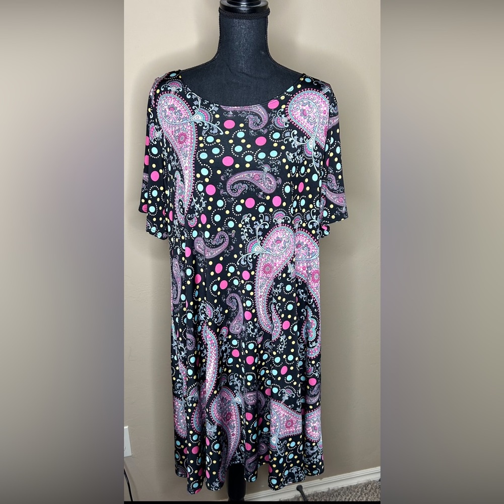 3XL Colorful Paisley Tunic